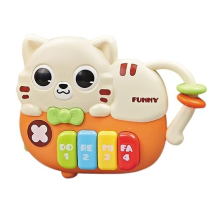Teksome Music Piano Toy,Small Educational LED Music Keyboard Toy