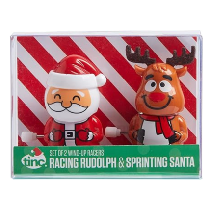 Tinc REINSANT Santa & Reindeer Wind Up Toys
