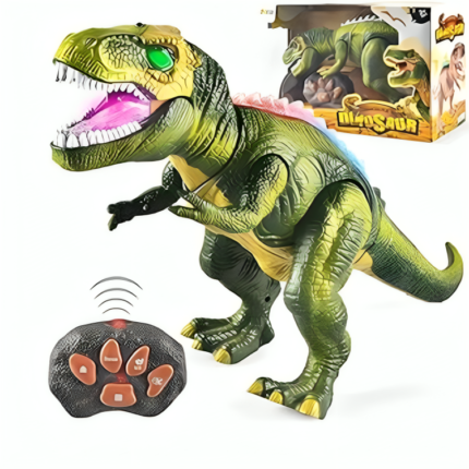 JOYIN LED Light Up Remote Control Dinosaur Walking and Roaring Realistic